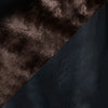 color swatch Cai Black Leather Shearling Coat