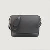 color swatch The Carismatico Grey Leather Messenger Bag